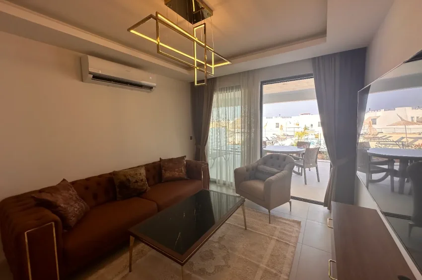 2 Schlafzimmer Erdgeschosswohnung mit Jacuzzi in Mykonos Homes, Bahçeli, Girne