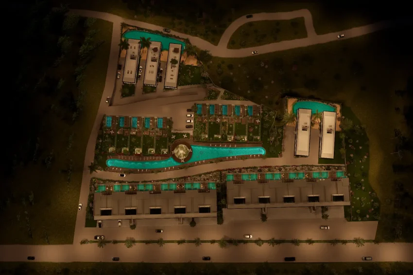 2 Yatak Odalı Zemin Kat Daire, Denize Yürüme Mesafesinde, Bahçeli'de Resort İçerisinde