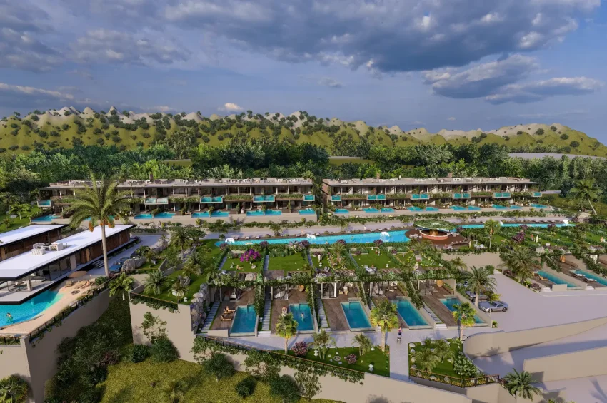 2 Yatak Odalı Zemin Kat Daire, Denize Yürüme Mesafesinde, Bahçeli'de Resort İçerisinde