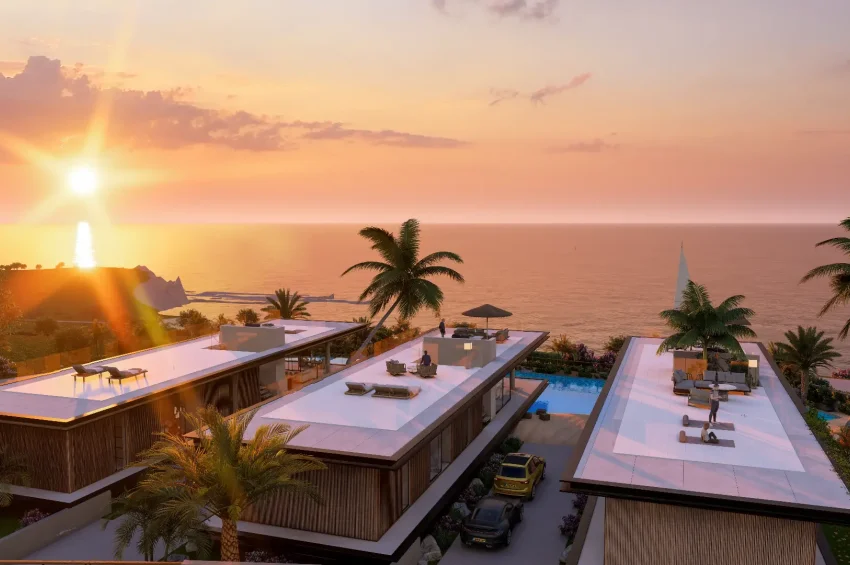 Bahçeli'de Resort İçerisinde, 3 Yatak Odalı Villa, Özel Havuzlu, Denize Yürüme Mesafesinde