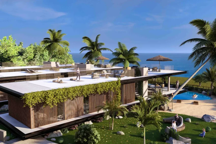 Bahçeli'de Resort İçerisinde, 3 Yatak Odalı Villa, Özel Havuzlu, Denize Yürüme Mesafesinde