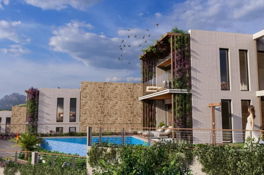 3 Bedroom Villa with Private Pool and Access to Resort Facilities in Bahçeli, Walking Distance to the Sea
