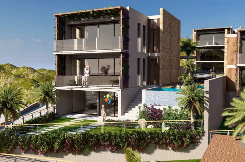 3 Bedroom Villa with Private Pool and Access to Resort Facilities in Bahçeli, Walking Distance to the Sea