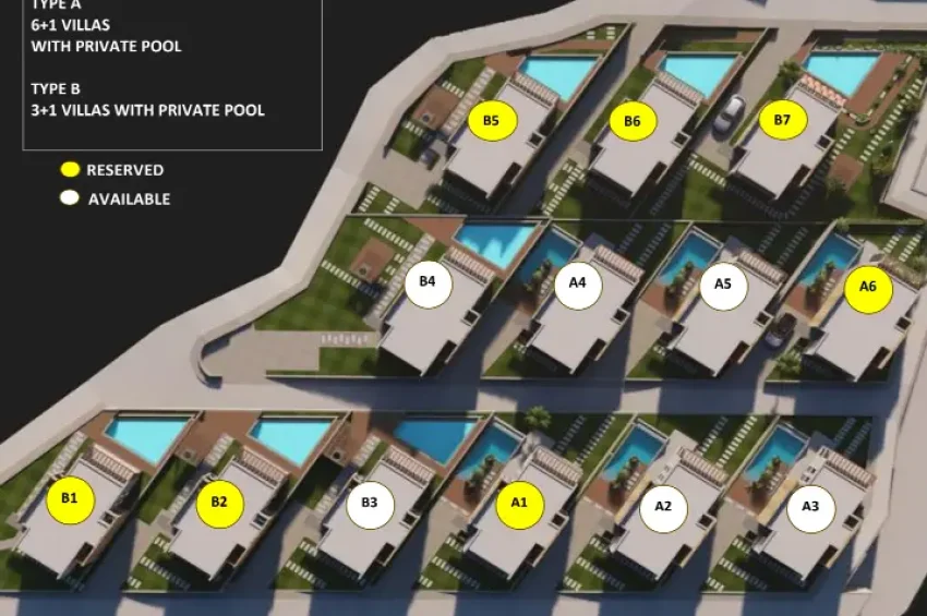 Villa med 6 soverom, privat basseng og tilgang til resortfasiliteter, i gangavstand til sjøen