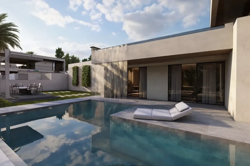 Modern villa med 3 sovrum, privat pool och havsutsikt i Edremit, Kyrenia