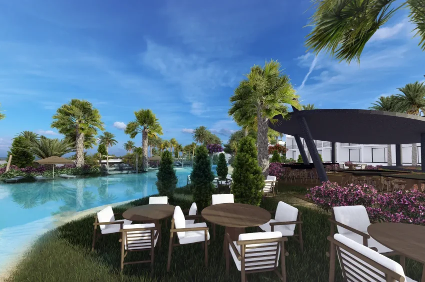Studio-Penthouse-Wohnung in einem einzigartigen Resort in Tatlısu