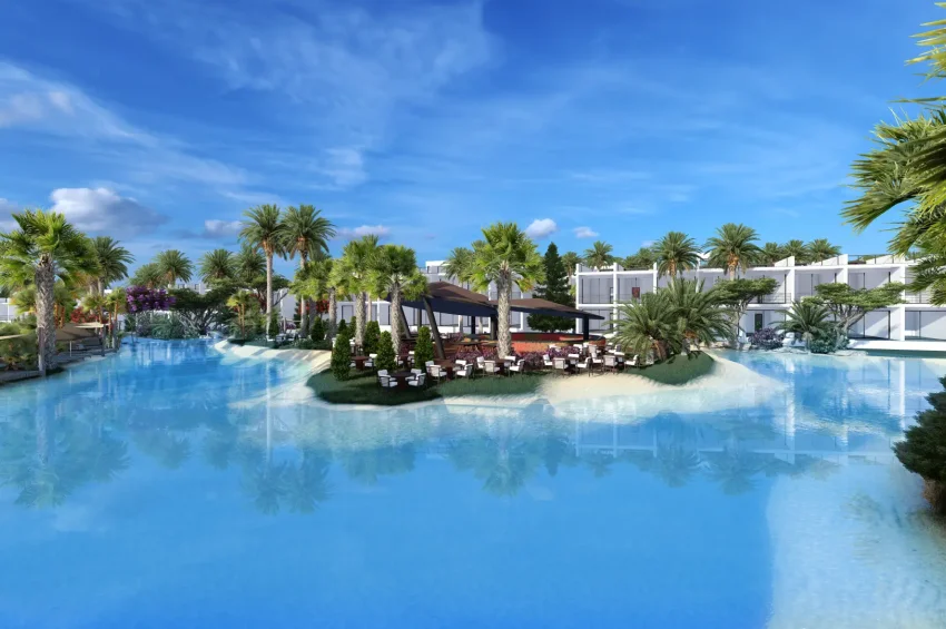 Studio-Penthouse-Wohnung in einem einzigartigen Resort in Tatlısu