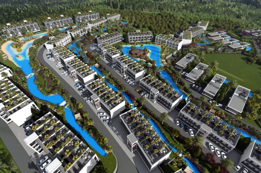 Studio-Penthouse-Wohnung in einem einzigartigen Resort in Tatlısu