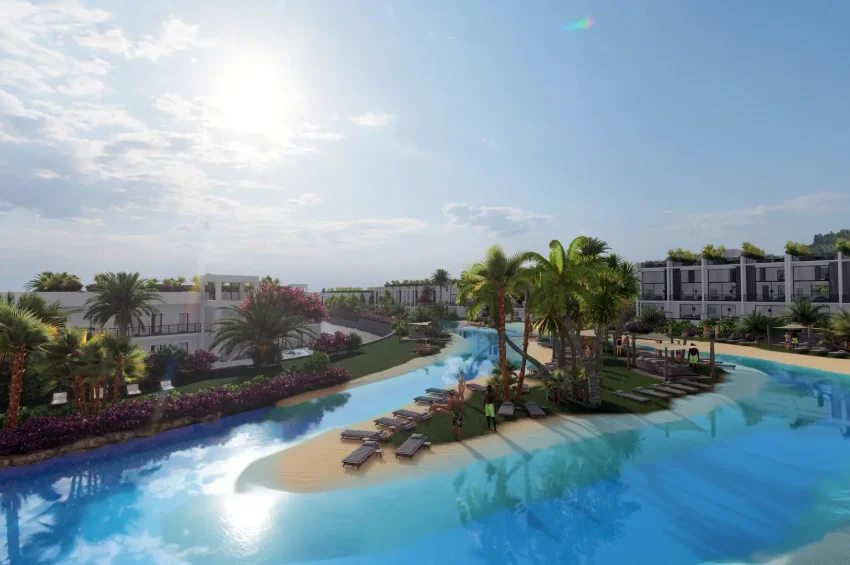 Studio-Penthouse-Wohnung in einem einzigartigen Resort in Tatlısu