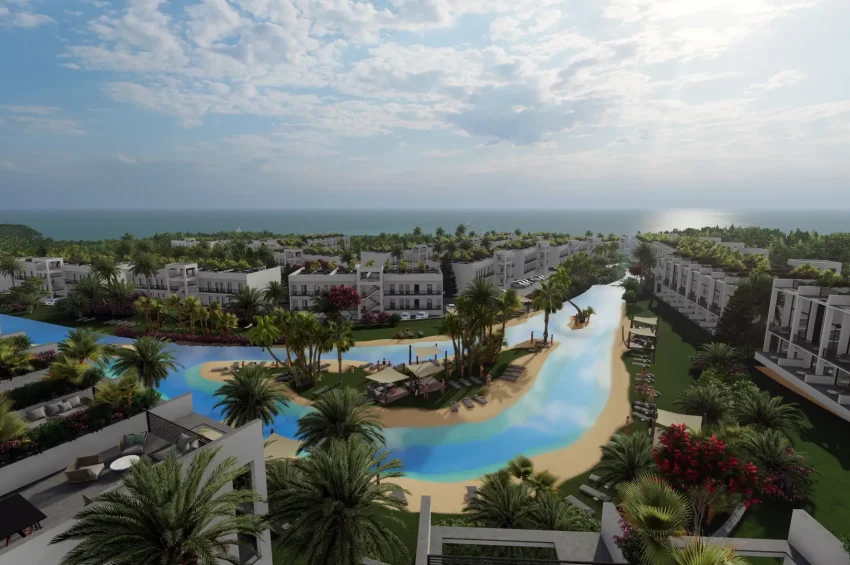 Studio-Penthouse-Wohnung in einem einzigartigen Resort in Tatlısu