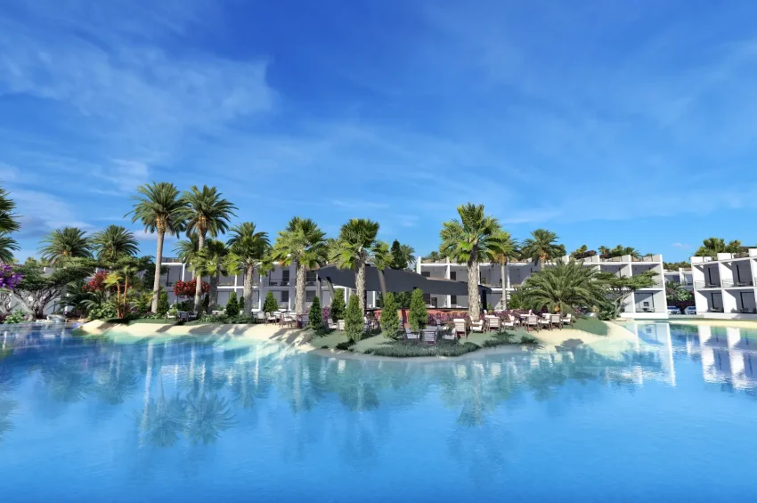 Studio-Penthouse-Wohnung in einem einzigartigen Resort in Tatlısu