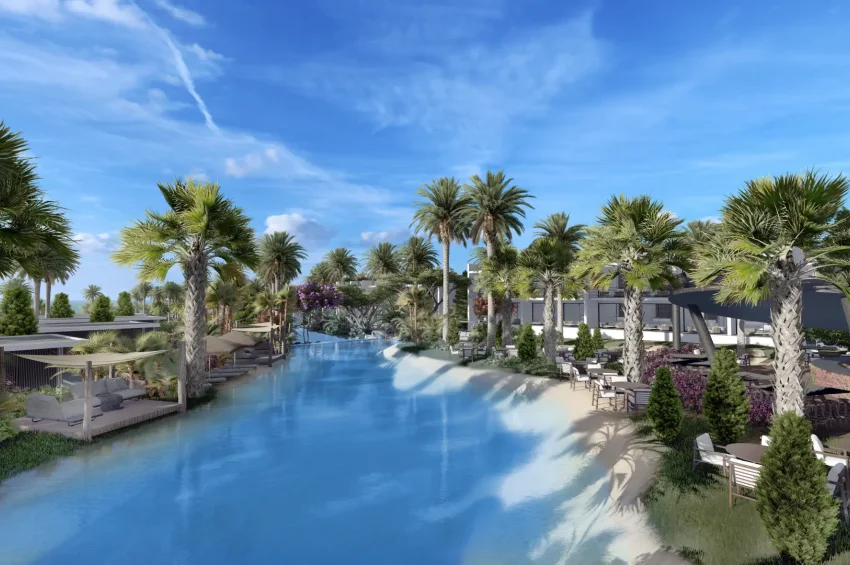 Studio-Penthouse-Wohnung in einem einzigartigen Resort in Tatlısu