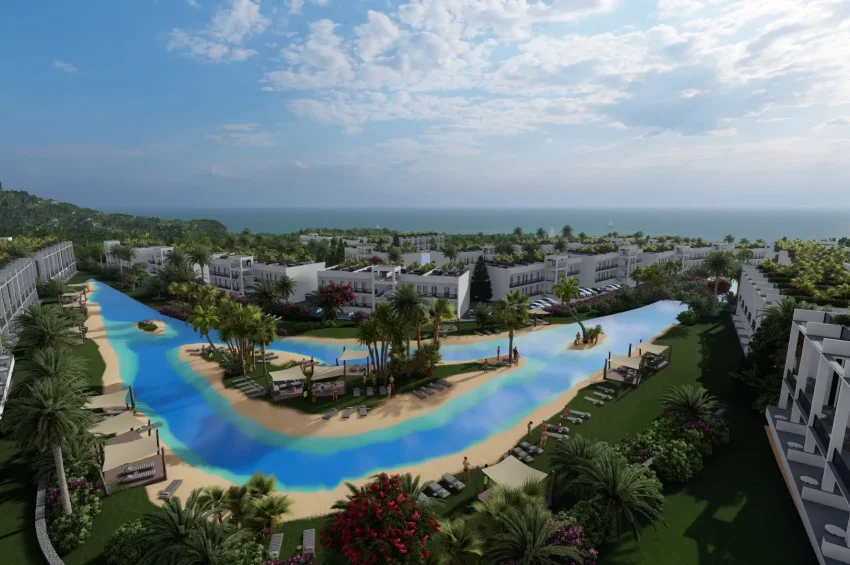 Studio-Penthouse-Wohnung in einem einzigartigen Resort in Tatlısu