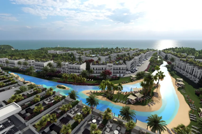 Studio-Penthouse-Wohnung in einem einzigartigen Resort in Tatlısu