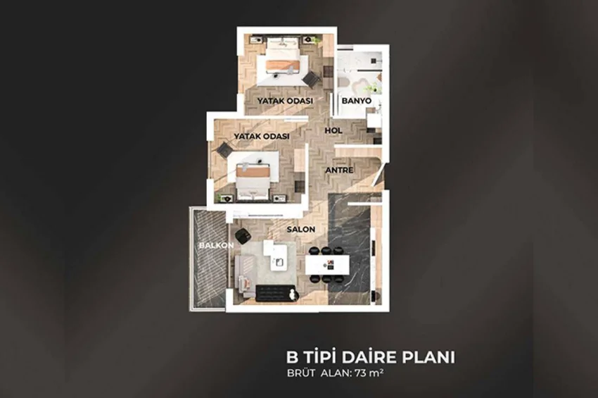 2+1 Daire, Lapta, Girne