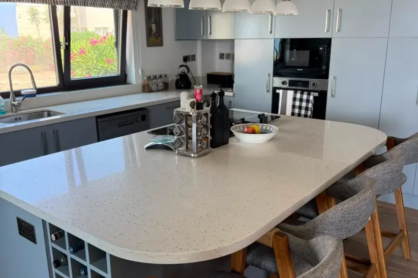 Fully Renovated 2-Bedroom Garden Apartment with Frontline Sea Views in Esentepe
