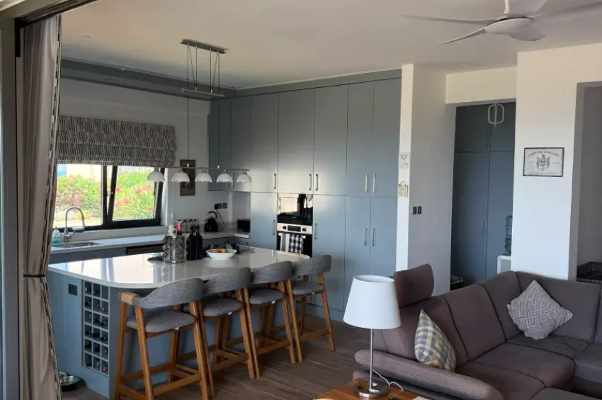 Fully Renovated 2-Bedroom Garden Apartment with Frontline Sea Views in Esentepe