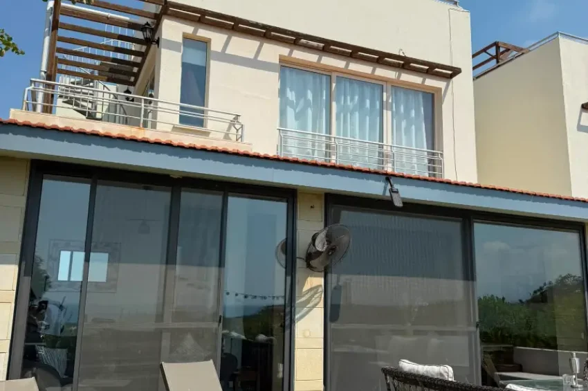 Fully Renovated 2-Bedroom Garden Apartment with Frontline Sea Views in Esentepe