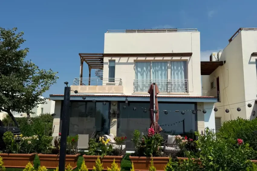 Fully Renovated 2-Bedroom Garden Apartment with Frontline Sea Views in Esentepe