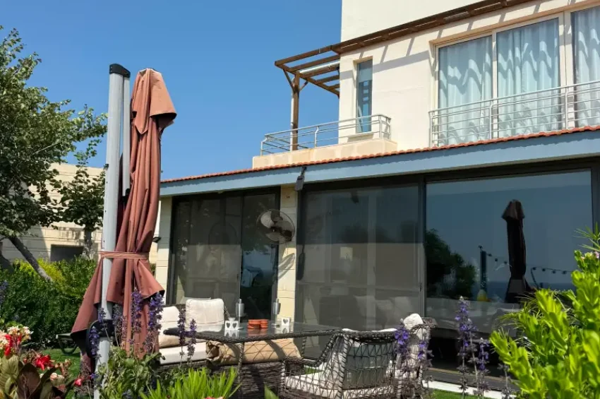 Fully Renovated 2-Bedroom Garden Apartment with Frontline Sea Views in Esentepe