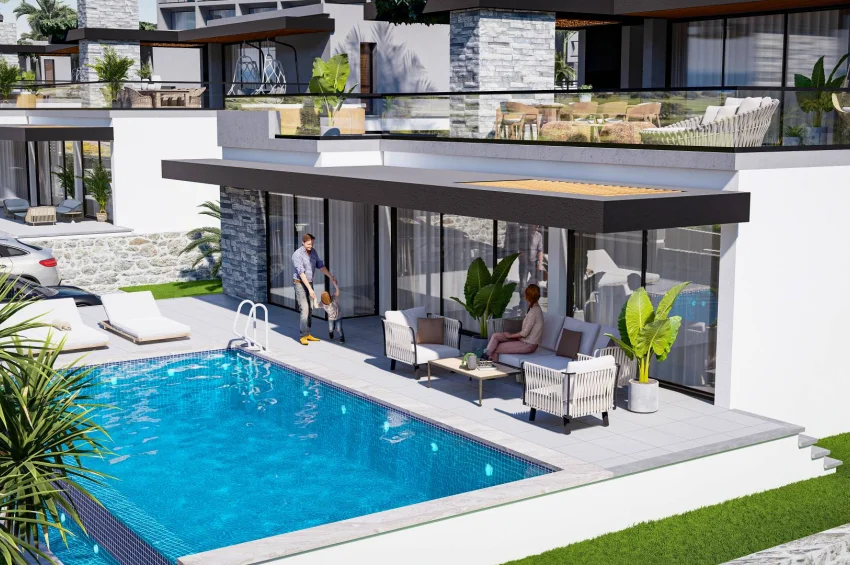 Bungalow w Famaguście z prywatnym basenem infinity i wyjątkowymi udogodnieniami