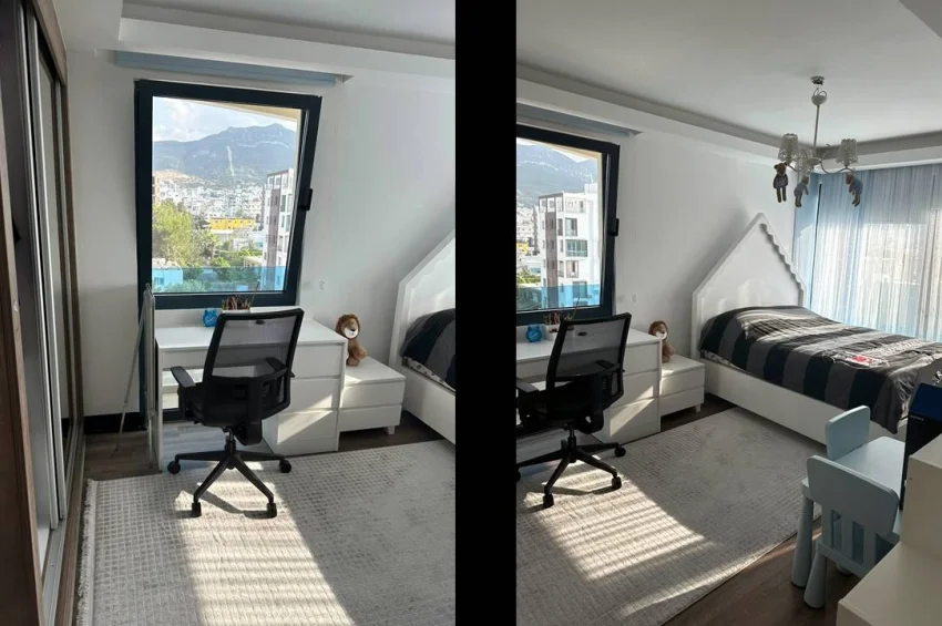 3 Bedroom Apartment Fully Furnished in the Center of Kyrenia, 100m from the Sea