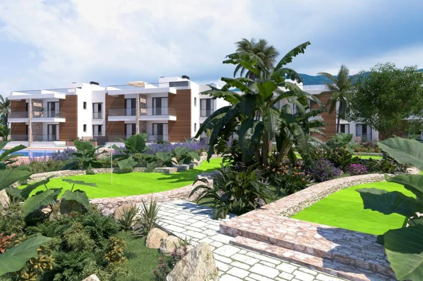 Erstaunliche Penthouse-Wohnung mit 2 Schlafzimmer in Esentepe mit bergiger Landschaft und ruhiger Umgebung