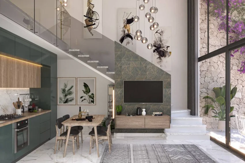 Esentepe'de muhteşem ortak olanaklara sahip lüks 2 yatak odalı Loft