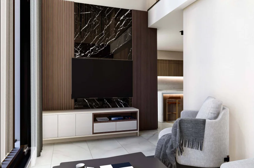 Atemberaubendes Penthouse mit 1 Schlafzimmer in Esentepe, 2 Autominuten vom Strand entfernt