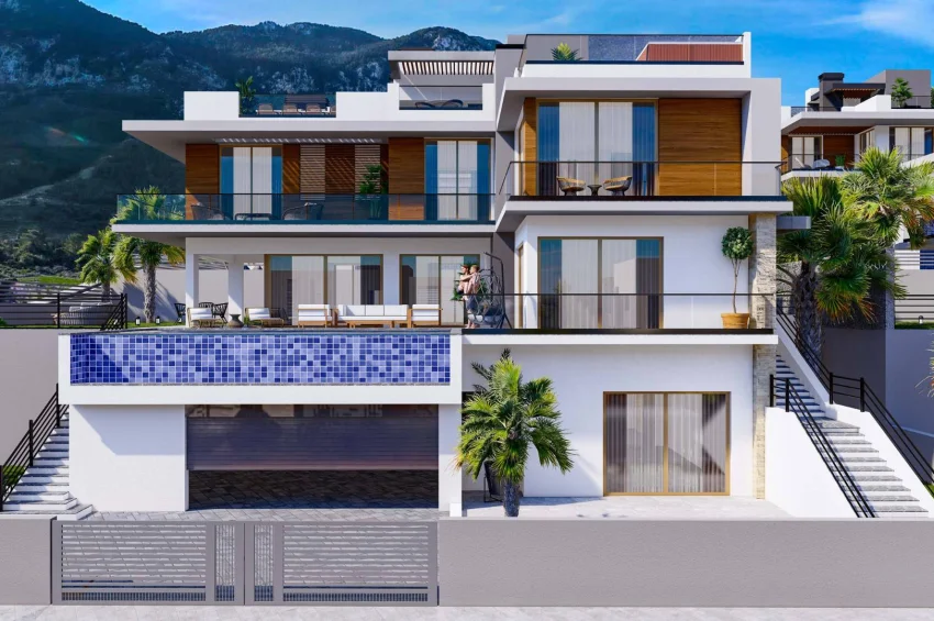 Lapta, Girne'de Satılık Lüks 5 Yatak Odalı Villa