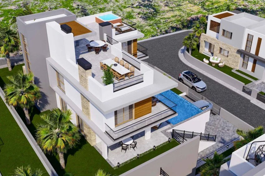 Lapta, Girne'de Satılık Lüks 5 Yatak Odalı Villa