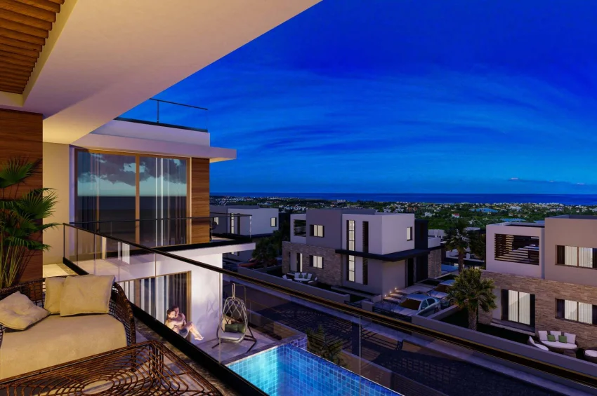 Lapta, Girne'de Satılık Lüks 5 Yatak Odalı Villa