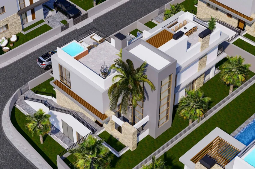 Lapta, Girne'de Satılık Lüks 5 Yatak Odalı Villa