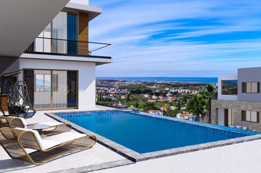 Lapta, Girne'de Satılık Lüks 5 Yatak Odalı Villa