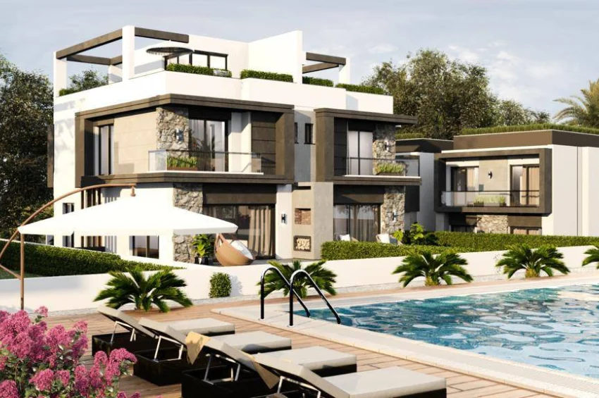Lapta, Girne'de Satılık Lüks 5 Yatak Odalı Villa