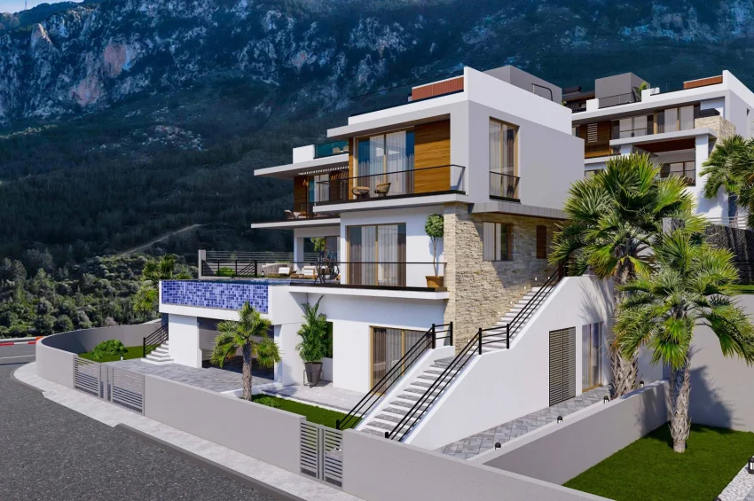 Lapta, Girne'de Satılık Lüks 5 Yatak Odalı Villa