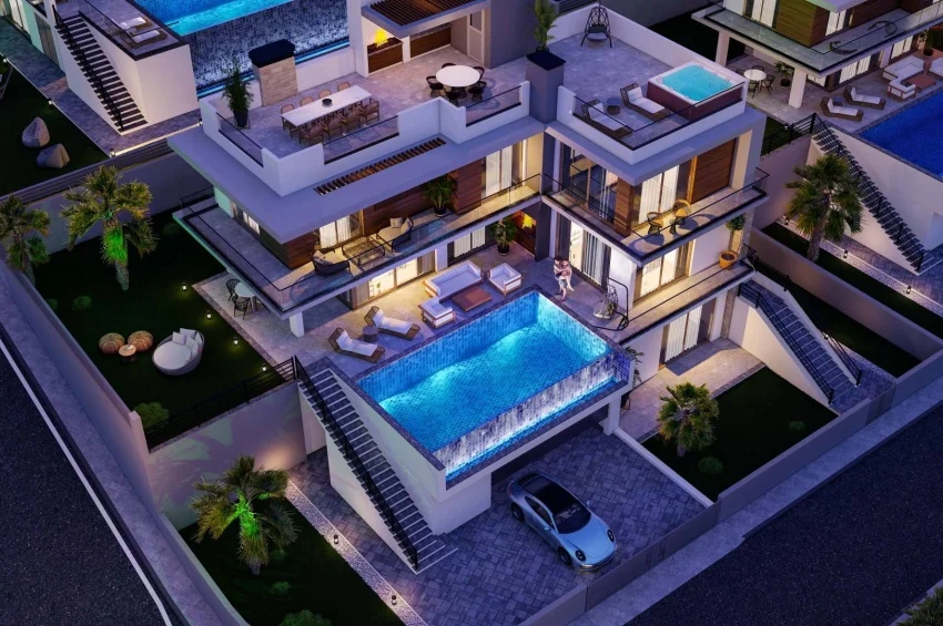 Lapta, Girne'de Satılık Lüks 5 Yatak Odalı Villa