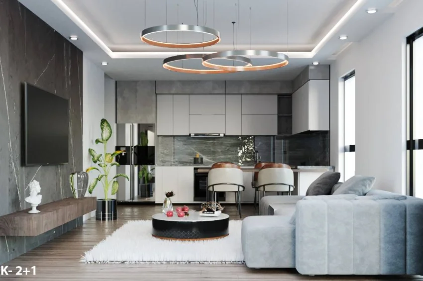 Beeindruckende moderne 3 Schlafzimmer Erdgeschosswohnung in Lapta