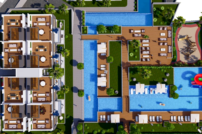 Innovatives Design-Apartment mit 1 Schlafzimmer in Lapta