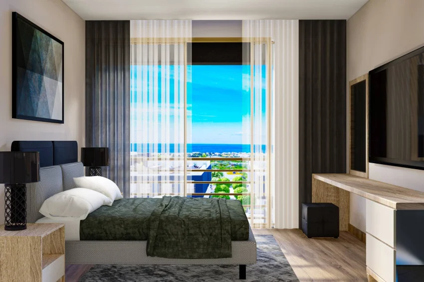 Moderne 2 Schlafzimmer Wohnung im Erdgeschoss in Lapta