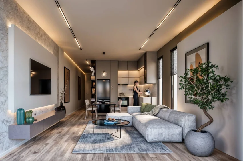 Wunderschöne 1-Schlafzimmer Gartenwohnung in Tatlisu