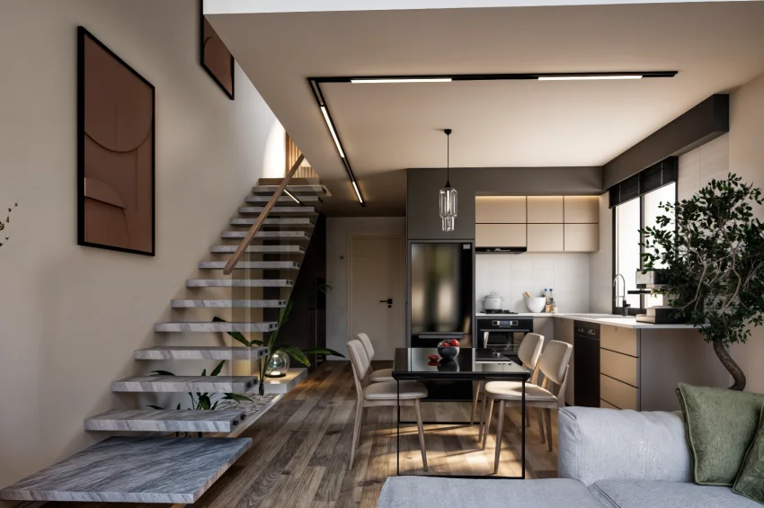 Stunning 1 Bedroom Loft with sea and mountain views