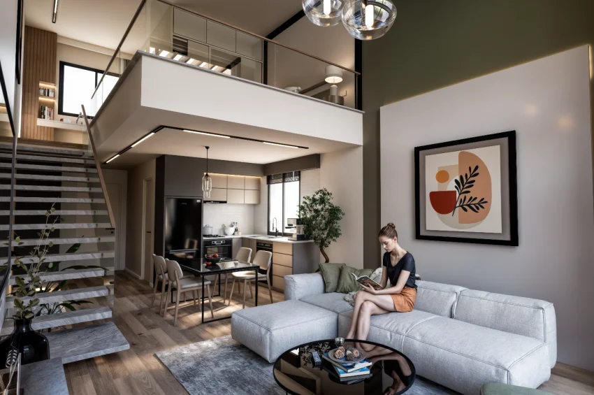 Stunning 1 Bedroom Loft with sea and mountain views