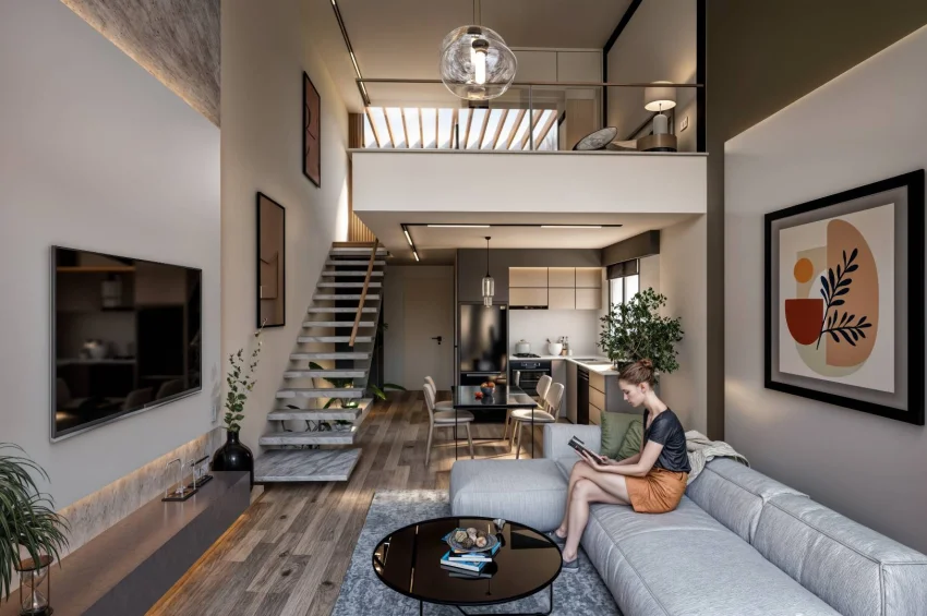 Stunning 1 Bedroom Loft with sea and mountain views
