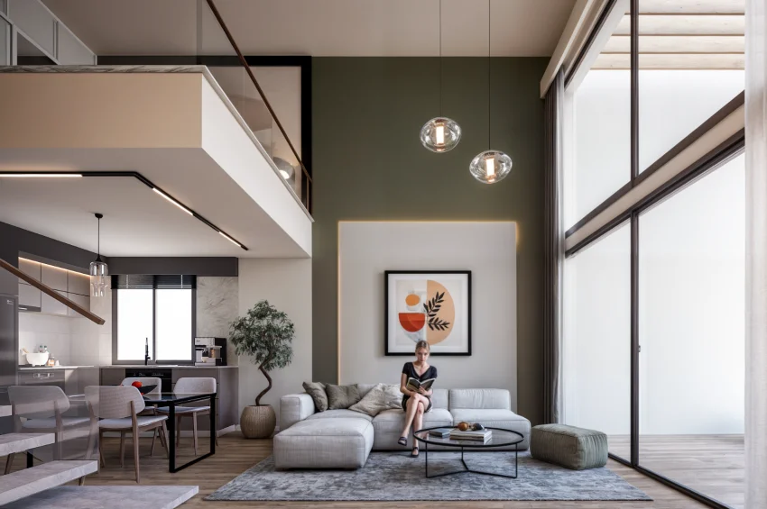 Stunning 1 Bedroom Loft with sea and mountain views